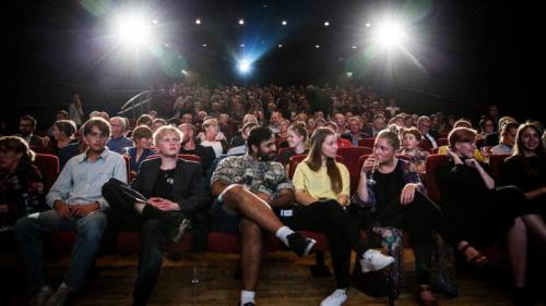 Publikum i biografsal